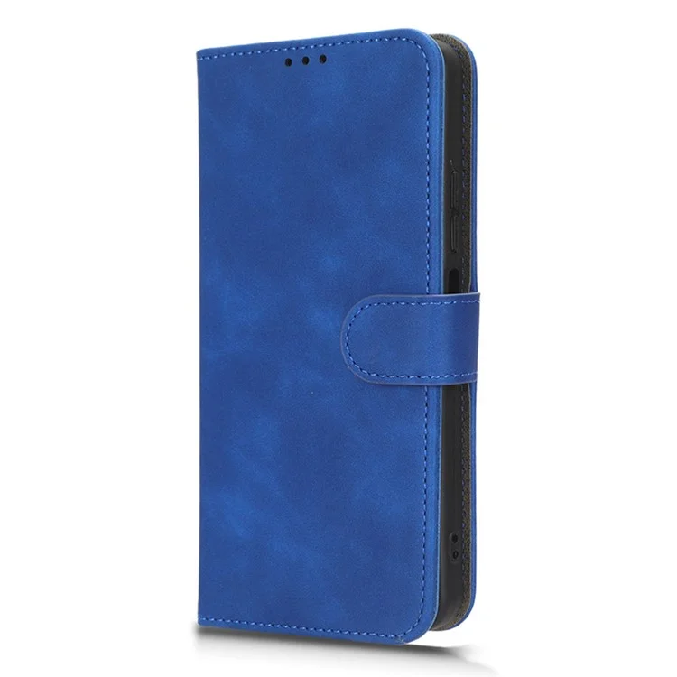 Pour TECNO Spark 10 5G Anti-Drop PU Cuir Porte-feuille Support Étui de Protection Peau-Contact - Bleu