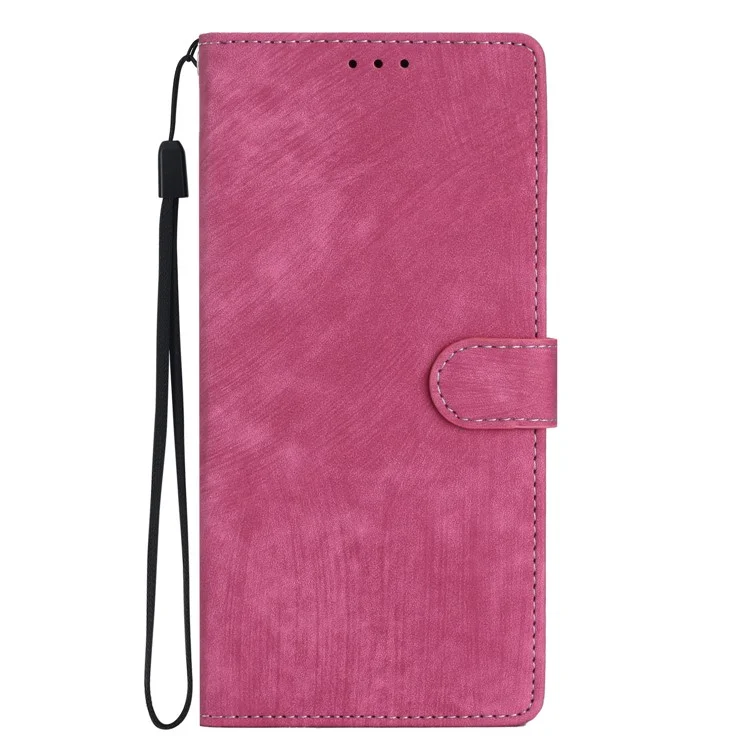 Para Samsung Galaxy A53 5G Skin-touch PU Leather Wallet Stand Phone Case Full Protection Shell - Rose
