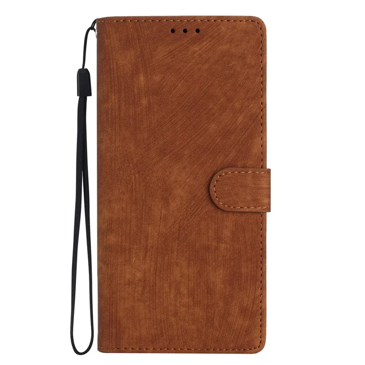 Для Samsung Galaxy A33 5G кожаный кошелёк телефон Flip чехол - Brown