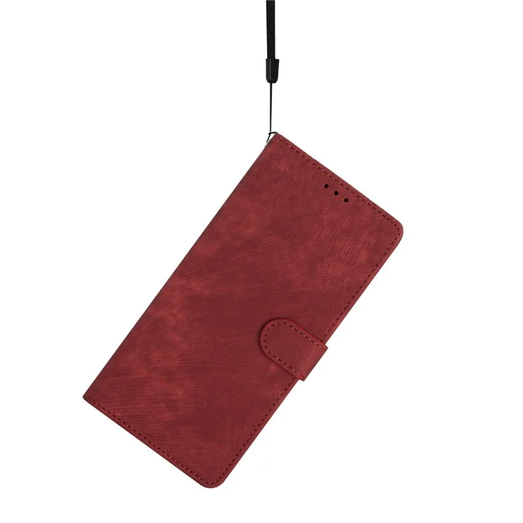 For Google Pixel 7 Pro 5G PU Leather+TPU Wallet Cover Skin-touch Stand Magnetic Phone Case - Red