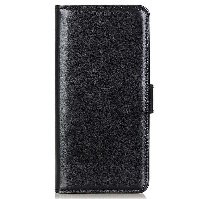 Voor Google Pixel 8 5G PU Leer+TPU Telefoonhoesje Crazy Horse Structuur Gsm Portemonnee Standhoes - Zwart