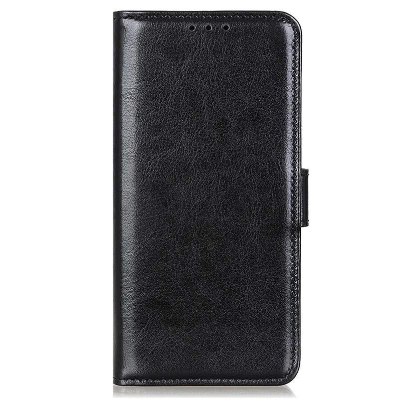 Capa de Telefone para Google Pixel 8 Pro PU Leather+TPU Wallet Crazy Horse Texture Cellphone Case - Preto