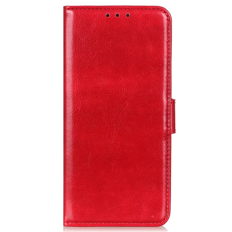 Phone Cover for Google Pixel 8 Pro PU Leather+TPU Wallet Crazy Horse Texture Cellphone Case - Red