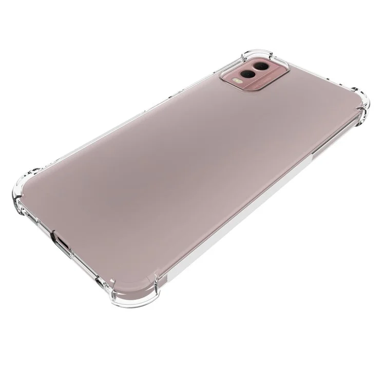 Anti-Slip Phone Case for Nokia C32 , Four Corner Airbag Shock-Absorbed Corner TPU Phone Cover