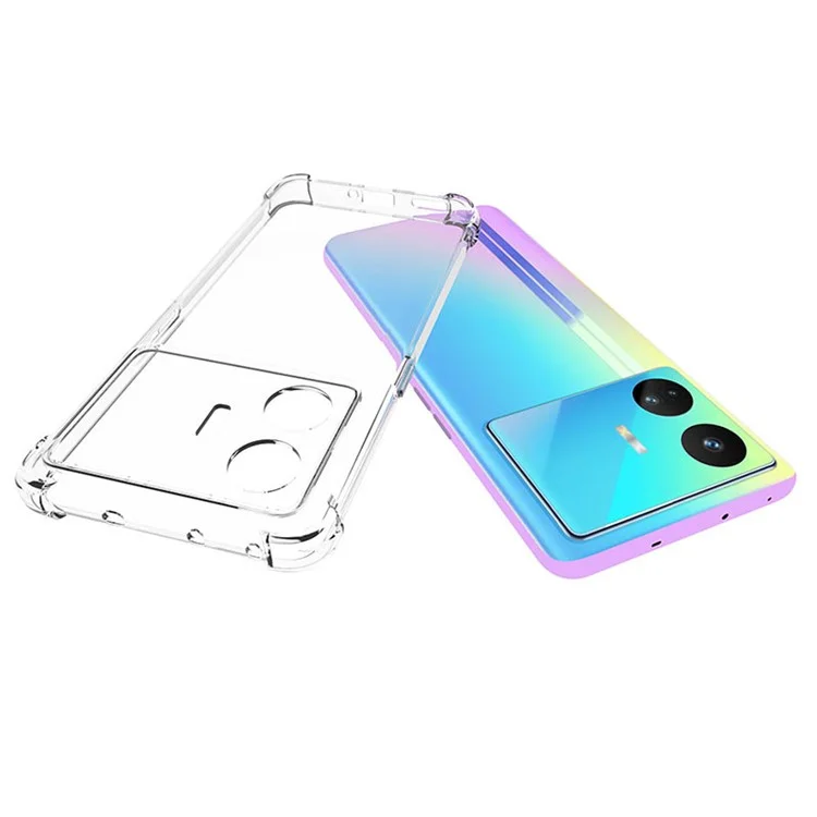 Pour Realme GT Neo5 SE 5G Anti-Slip Clear Soft TPU Phone Case Mobile Phone Back Cover Shell