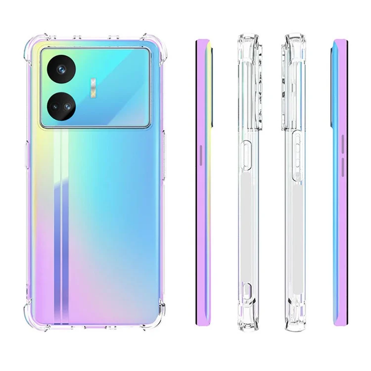 Pour Realme GT Neo5 SE 5G Anti-Slip Clear Soft TPU Phone Case Mobile Phone Back Cover Shell