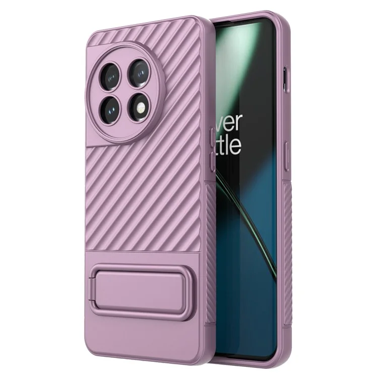 Per OnePlus 11 5G Custodia Antiurto in TPU Rugged con Supporto Antigraffio Custodia Protettiva per Telefono - Viola Chiaro