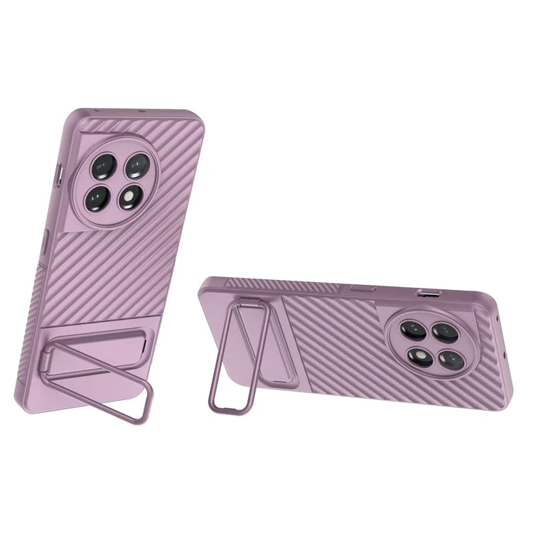 Per OnePlus 11 5G Custodia Antiurto in TPU Rugged con Supporto Antigraffio Custodia Protettiva per Telefono - Viola Chiaro