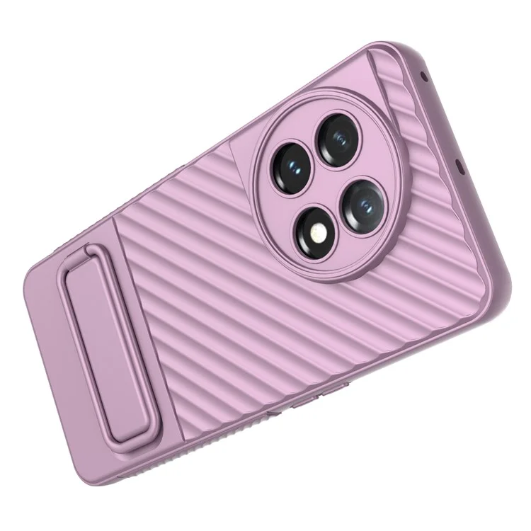 Per OnePlus 11 5G Custodia Antiurto in TPU Rugged con Supporto Antigraffio Custodia Protettiva per Telefono - Viola Chiaro