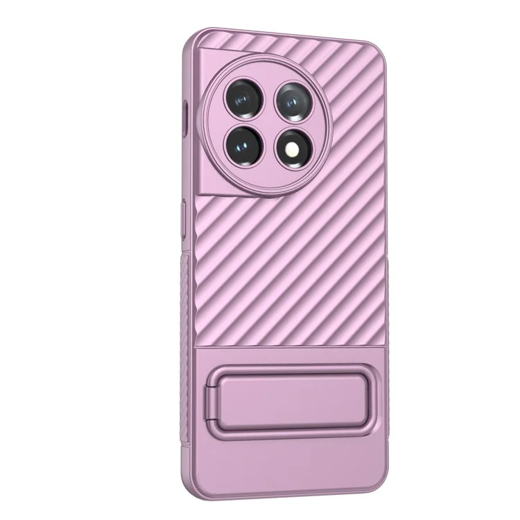 Per OnePlus 11 5G Custodia Antiurto in TPU Rugged con Supporto Antigraffio Custodia Protettiva per Telefono - Viola Chiaro