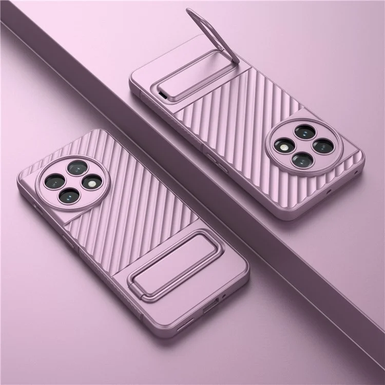 Per OnePlus 11 5G Custodia Antiurto in TPU Rugged con Supporto Antigraffio Custodia Protettiva per Telefono - Viola Chiaro