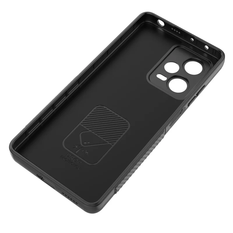 Phone Case for Xiaomi Redmi Note 12 Pro+ 5G , Rugged TPU Kickstand Protective Cover - Black