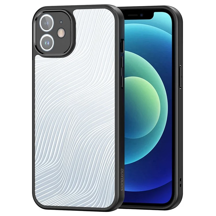 DUX DUCIS Aimo Series for iPhone 12 Frosted Phone Case TPU+PC Anti-Scratch Cover (REACH Certification) - Black