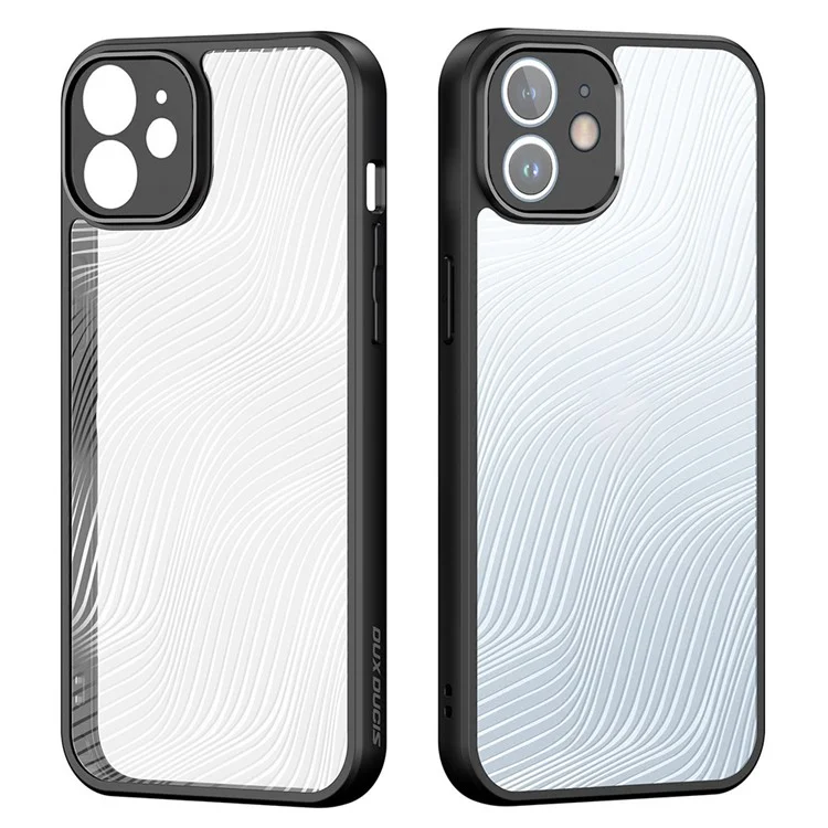 DUX DUCIS Aimo Series for iPhone 12 Frosted Phone Case TPU+PC Anti-Scratch Cover (REACH Certification) - Black