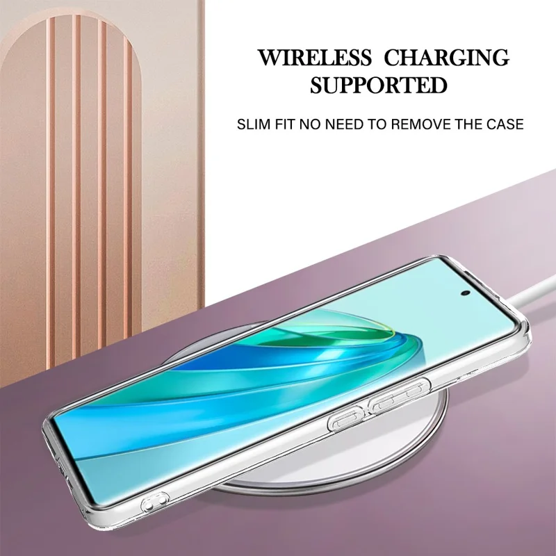 For Honor X9a 5G / Magic5 Lite 5G / X40 5G TPU Case with IMD Marble Pattern Electroplated Back Cover - Green 004