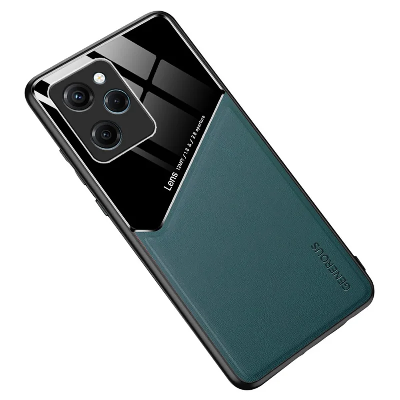 For Xiaomi Poco X5 Pro 5G / Note 12 Pro Speed 5G Shockproof Case TPU + PC + PU Leather Phone Cover - Green