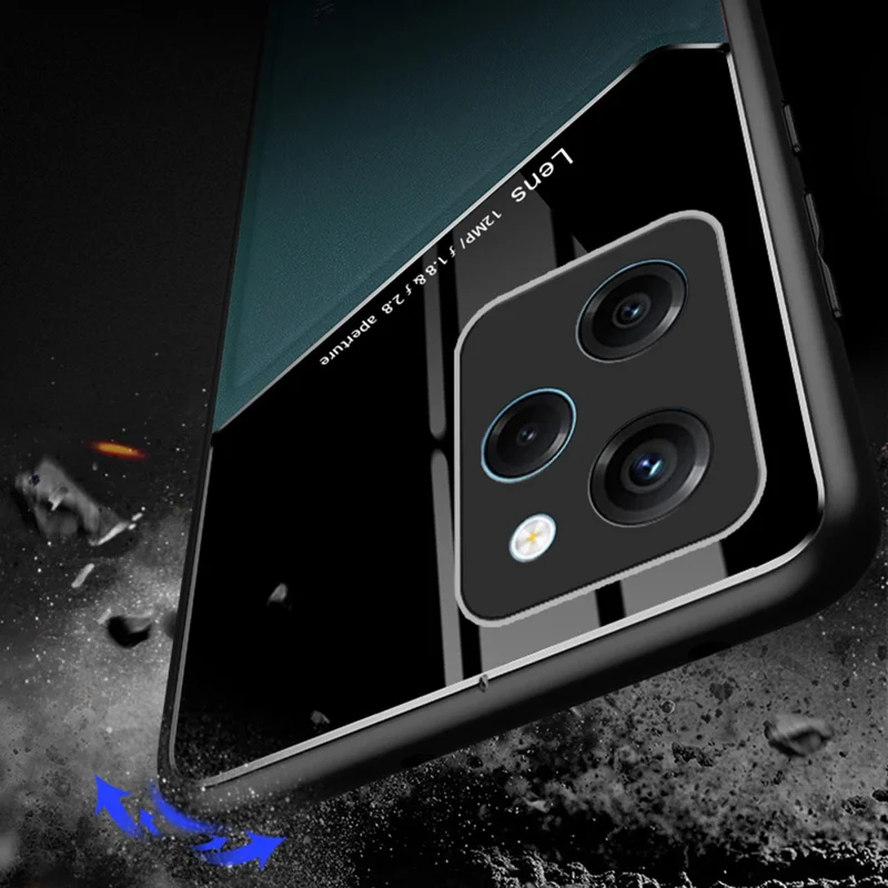 For Xiaomi Poco X5 Pro 5G / Note 12 Pro Speed 5G Shockproof Case TPU + PC + PU Leather Phone Cover - Black