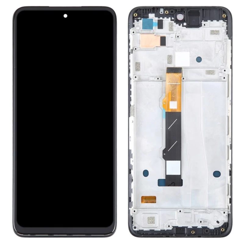 Para Motorola Moto G42 4G XT2233 Peça de Montagem de Tela e Digitalizador OEM Grau S AMOLED + Estrutura (sem Logotipo)