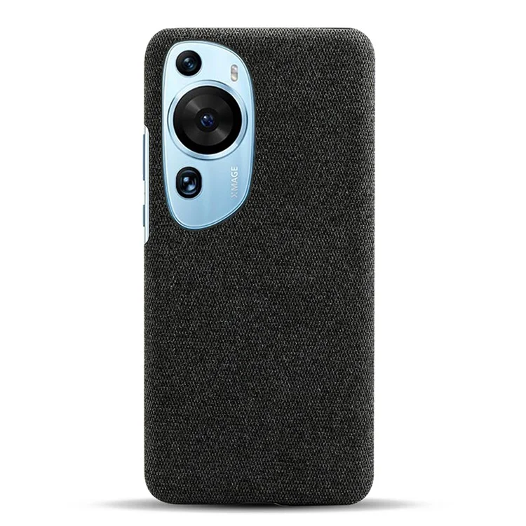 Funda protectora de tela y PC duro con efecto antideslizante para Huawei P60 Art - Negro