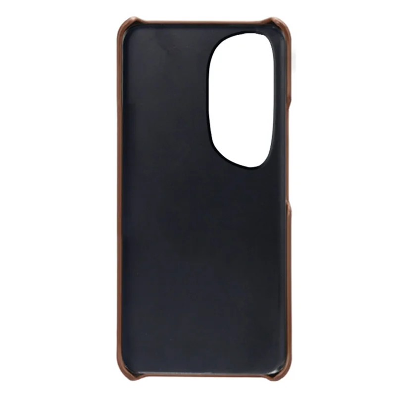 Capa de Telefone Art Para Huawei P60, com 2 Slots para Cartões, Bolso, Couro PU + Capa Rígida de PC - Marrom