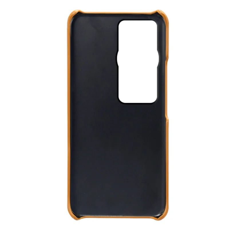 For Huawei P60 / P60 Pro Phone Case Dual Card Slots Shockproof PU Leather+PC Cover - Orange