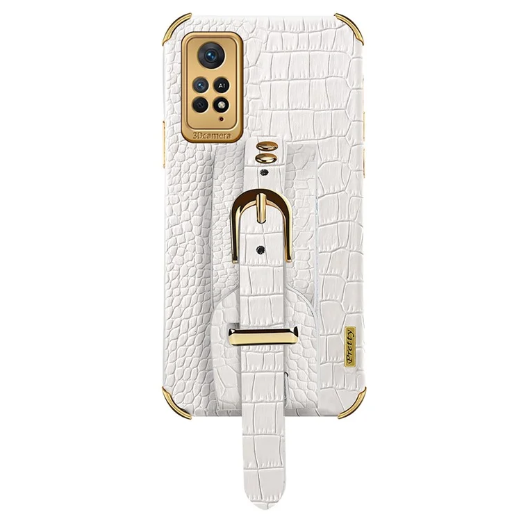 Pour Xiaomi Redmi Note 11 Pro 5G (Qualcomm) / Note 11 Pro 4G (MediaTek) Étui de téléphone Electroplating Phone Shell - Blanc
