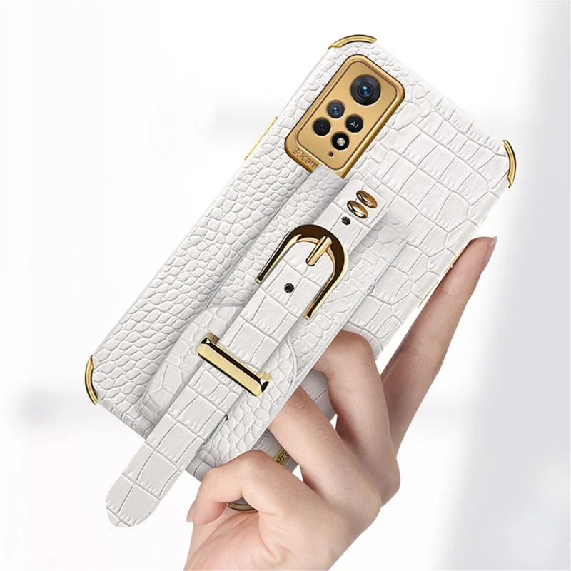 For Xiaomi Redmi Note 11 Pro 5G (Qualcomm) / Note 11 Pro 4G (MediaTek) Phone Case Electroplating Phone Shell - Yellow