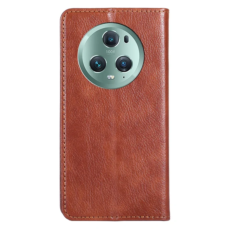 Pour l'honneur Magic5 Pro Drop Protection Wallet Stand Case Magnetic Closing PU Leather Phone Cover - Brown