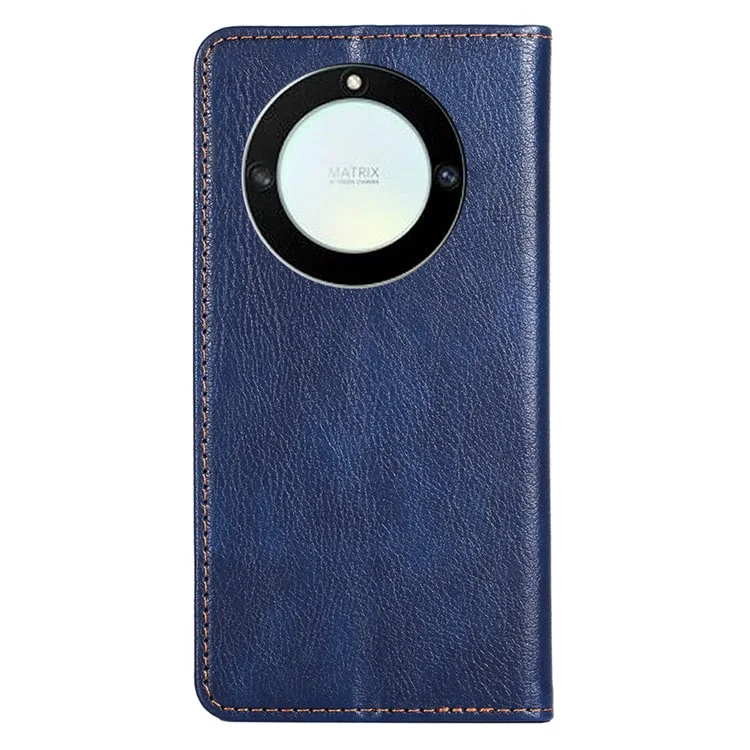 Étui portefeuille en cuir PU antichute pour Honor X40 5G / Honor X9a 5G / Magic5 Lite 5G - Bleu