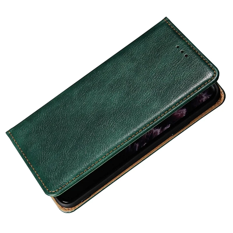 Anti-drop Phone Cover For Honor X40 5G / Honor X9a 5G / Magic5 Lite 5G PU Leather Wallet Stand Case - Green
