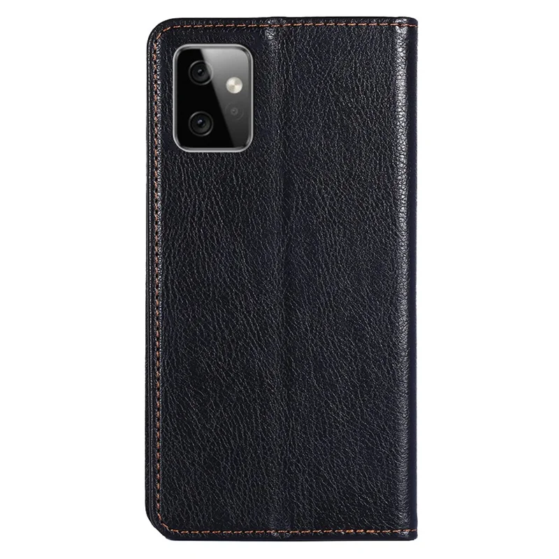 For Motorola Moto G Power 5G PU Leather Wallet Case Magnetic Closing Anti-drop Stand Phone Cover - Black