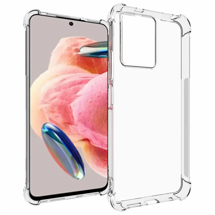 Anti-Slip Phone Case for Xiaomi Redmi Note 12 4G Shockproof Four Corner Airbag Soft TPU Phone Cover