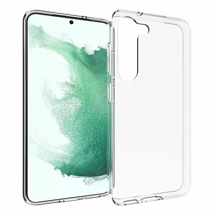 For Samsung Galaxy S23+ Glossy Watermark-Free TPU Cell Phone Case Shockproof Mobile Phone Cover Shell