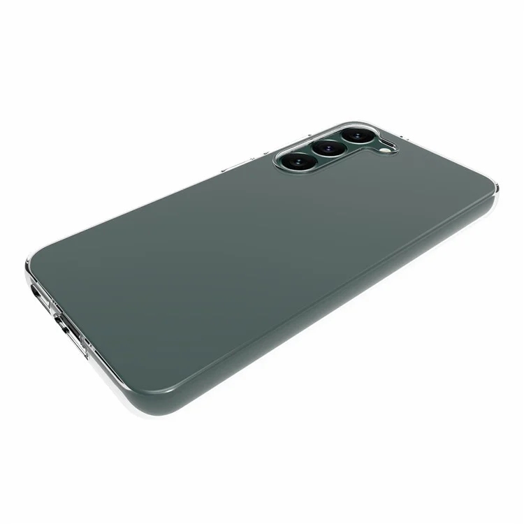 For Samsung Galaxy S23+ Glossy Watermark-Free TPU Cell Phone Case Shockproof Mobile Phone Cover Shell