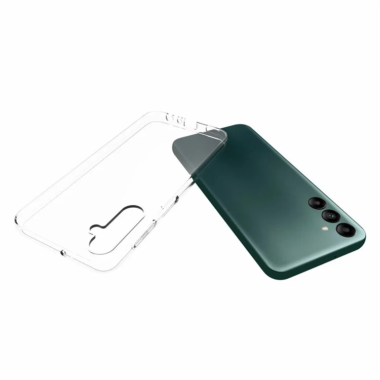 For Samsung Galaxy A24 4G (162.1 x 77.6 x 8.3mm) Glossy Watermark-Free TPU Phone Case Transparent Mobile Phone Cover