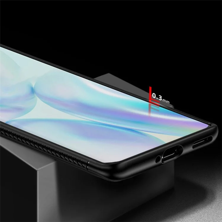 Para Asus ROG Phone 7 5G / 7 Pro Anti-caída Funda Blanda de TPU Texturizada Cubierta de Teléfono - Negro