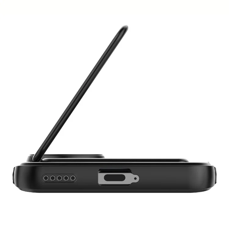 Funda de Teléfono de TPU Resistente para Honor 80 Pro 5G, Anti-Caída, Resistente a Golpes, con Soporte - Negro
