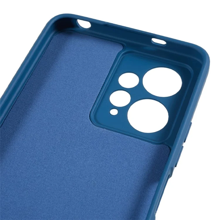 Für Xiaomi Redmi Note 12 4G Rubberized TPU Handyhülle mit Faserinnenauskleidung, stoßfest - Saphir