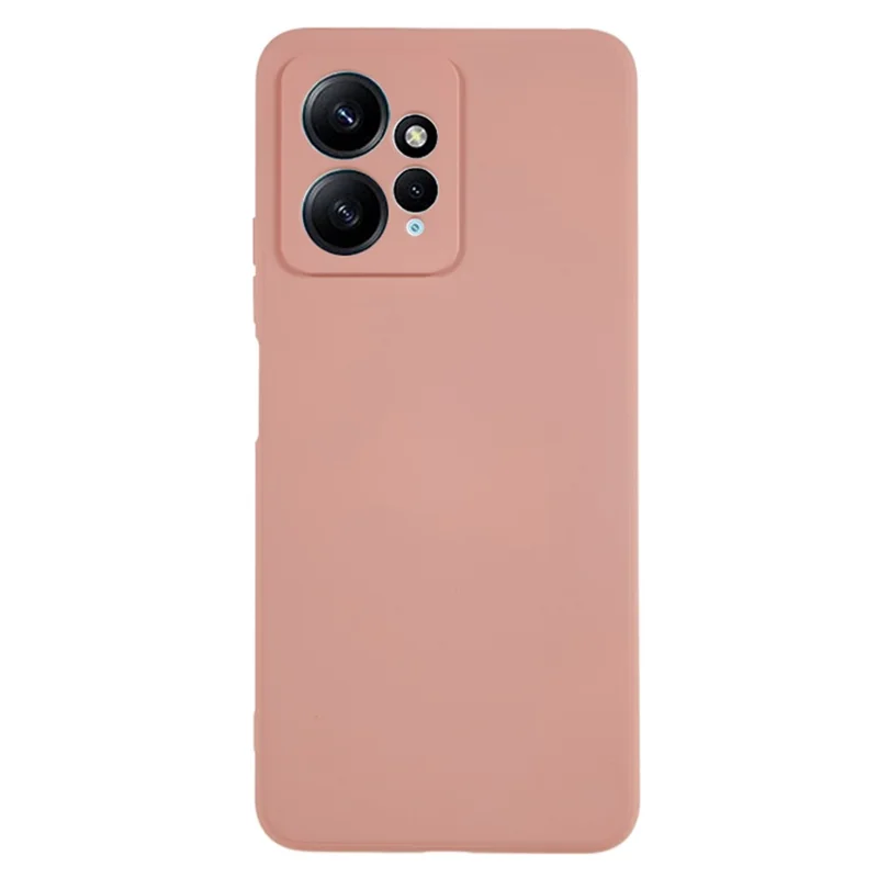 For Xiaomi Redmi Note 12 4G Rubberized TPU Phone Case Fiber Lining Anti-Drop Phone Cover - Pink