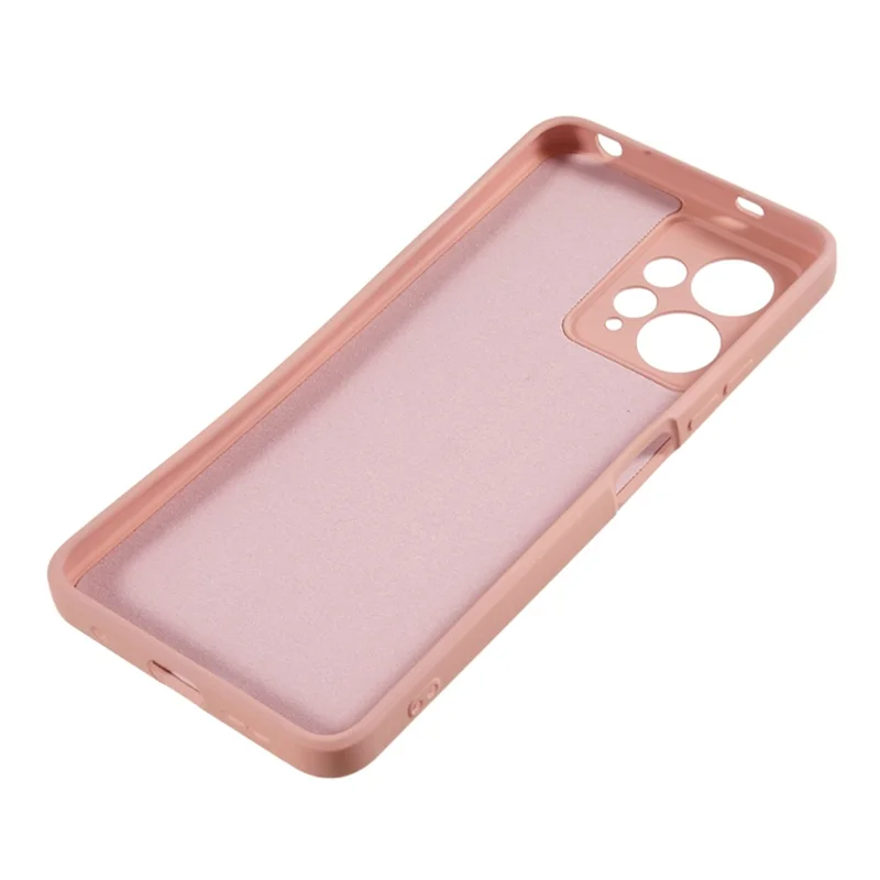 For Xiaomi Redmi Note 12 4G Rubberized TPU Phone Case Fiber Lining Anti-Drop Phone Cover - Pink
