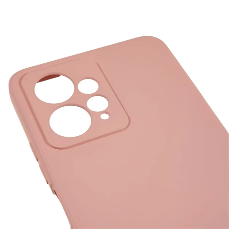 For Xiaomi Redmi Note 12 4G Rubberized TPU Phone Case Fiber Lining Anti-Drop Phone Cover - Pink
