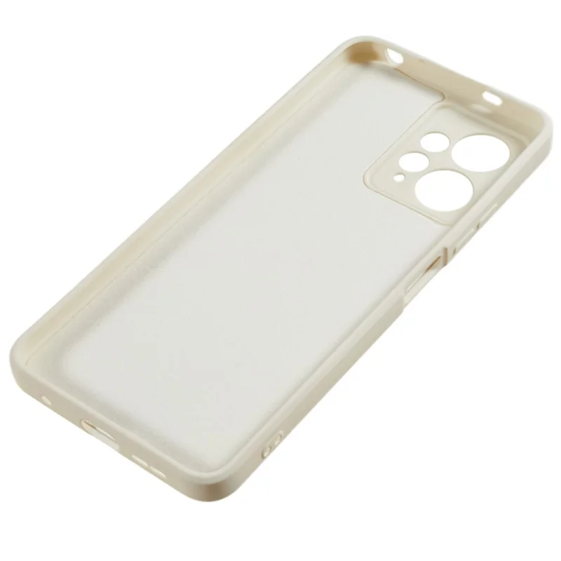For Xiaomi Redmi Note 12 4G Rubberized TPU Phone Case Fiber Lining Anti-Drop Phone Cover - White