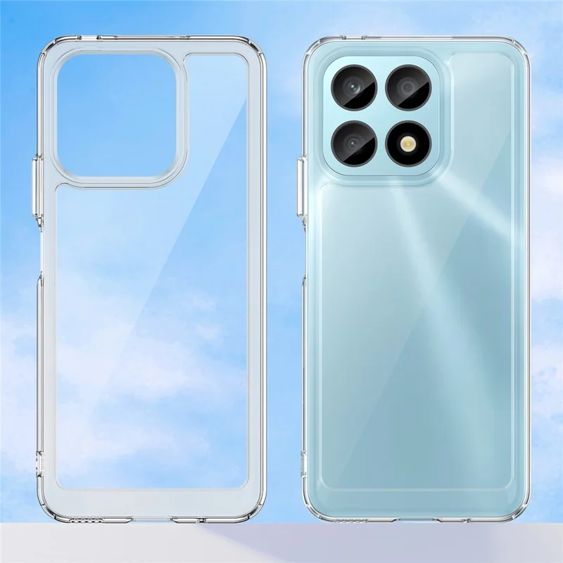 Handyhülle für Honor X8a 4G, Acryl + TPU Handy-Schutzhülle - Transparent