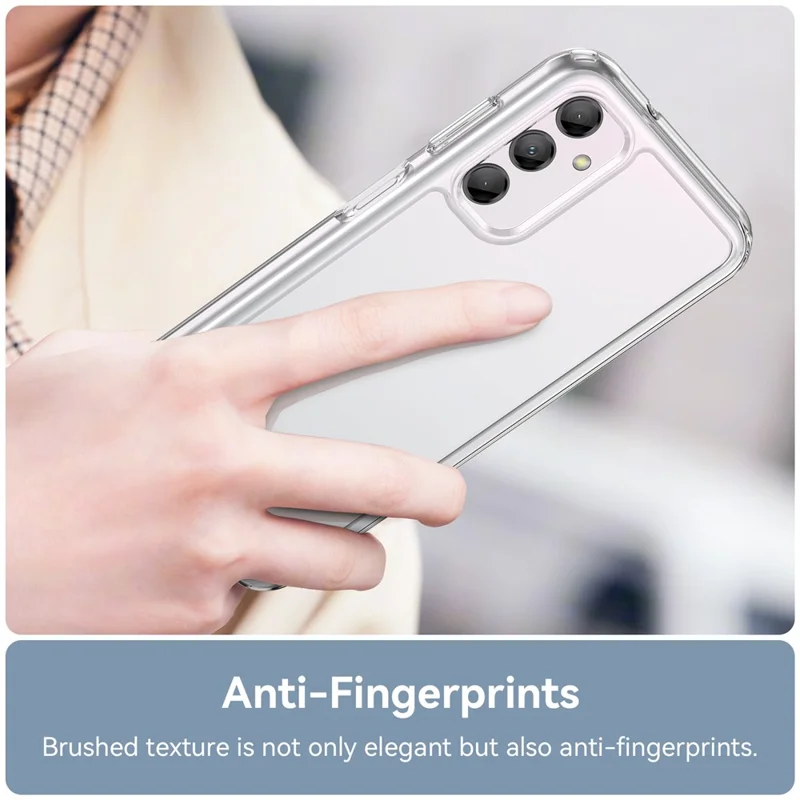 Для Samsung Galaxy M14 5G противоударный чехол для телефона TPU+Акриловый пылезащитный чехол для телефона - Прозрачный