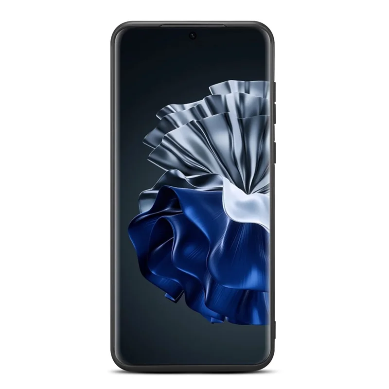 DENIOR Para Huawei P60 / P60 Pro Funda para tarjetas elásticas de piel sintética con revestimiento de TPU a prueba de golpes - Marrón