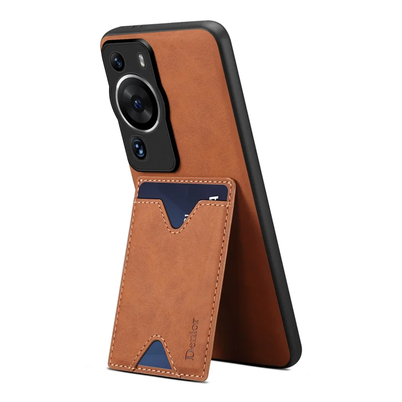 Custodia Portafoglio GOKEN Per Huawei P60/P60 Pro, In PU Pelle Con Rilievo, 3 Slot Carte, Portamonete, Supporto E Cinghia, Colore Blu
