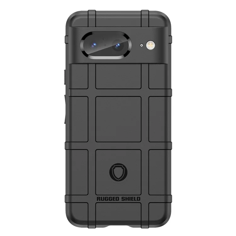 Para Google Pixel 8 Square Grid Texture Soft TPU Phone Case Anti-drop Back Cover - Black
