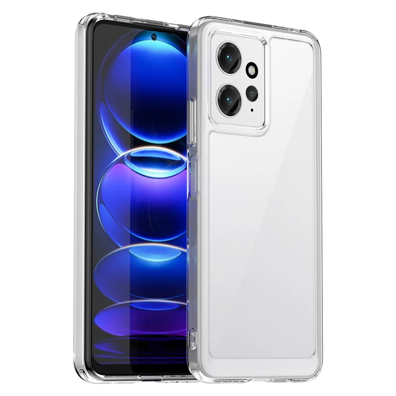 لـ Xiaomi Redmi Note 12 4G غطاء هاتف من مادة TPU وأكريليك مقاوم للسقوط - شفاف