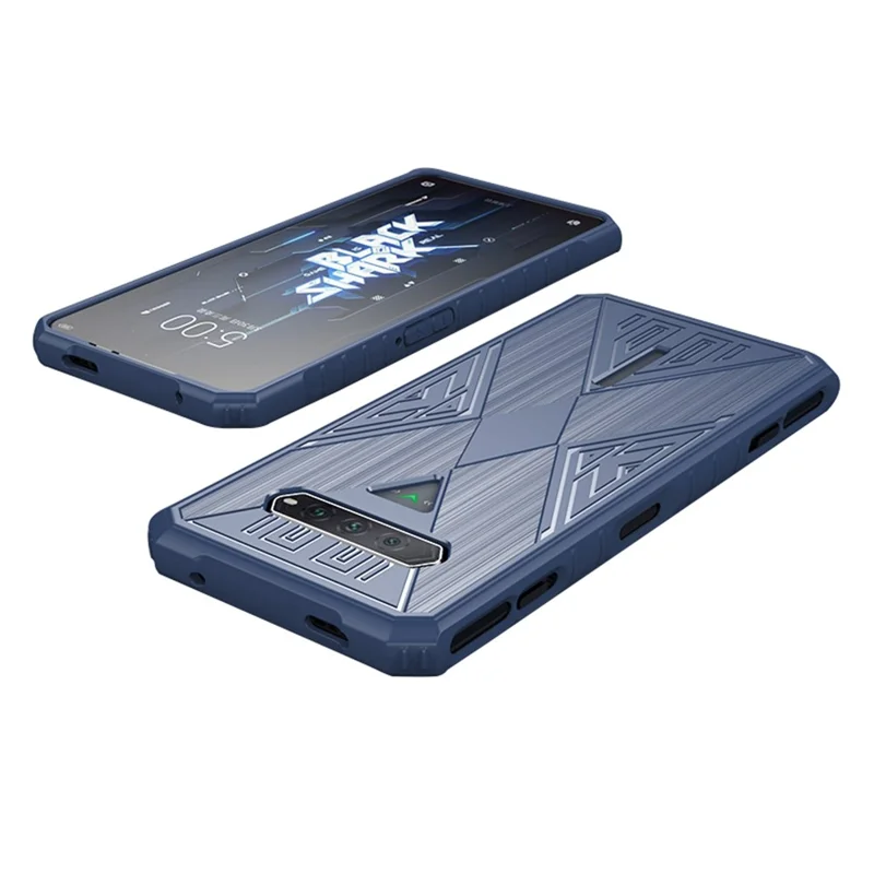 For Xiaomi Black Shark 4 / 4 Pro / 5 RS Shockproof Protective Back Cover Brushed TPU Phone Case - Blue