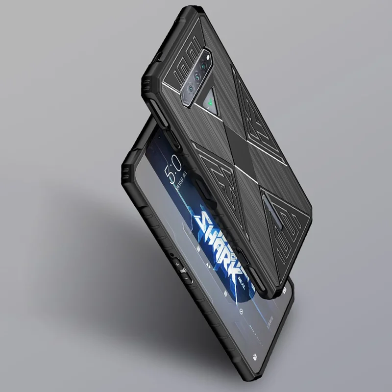 For Xiaomi Black Shark 4 / 4 Pro / 5 RS Shockproof Protective Back Cover Brushed TPU Phone Case - Blue